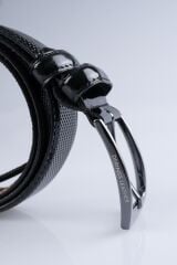 DERİNSS DEK9078 Hakiki Deri Erkek Siyah Klasik Kemer