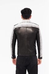 DERİNSS DER737P Hakiki Piton Hakiki Deri Erkek Bej Mont