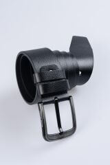DERİNSS DEK9911 Hakiki Deri Erkek Siyah Kemer 4.5cm