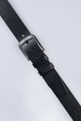 DERİNSS DEK9911 Hakiki Deri Erkek Siyah Kemer 4.5cm