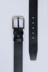 DERİNSS DEK9911 Hakiki Deri Erkek Siyah Kemer 4.5cm
