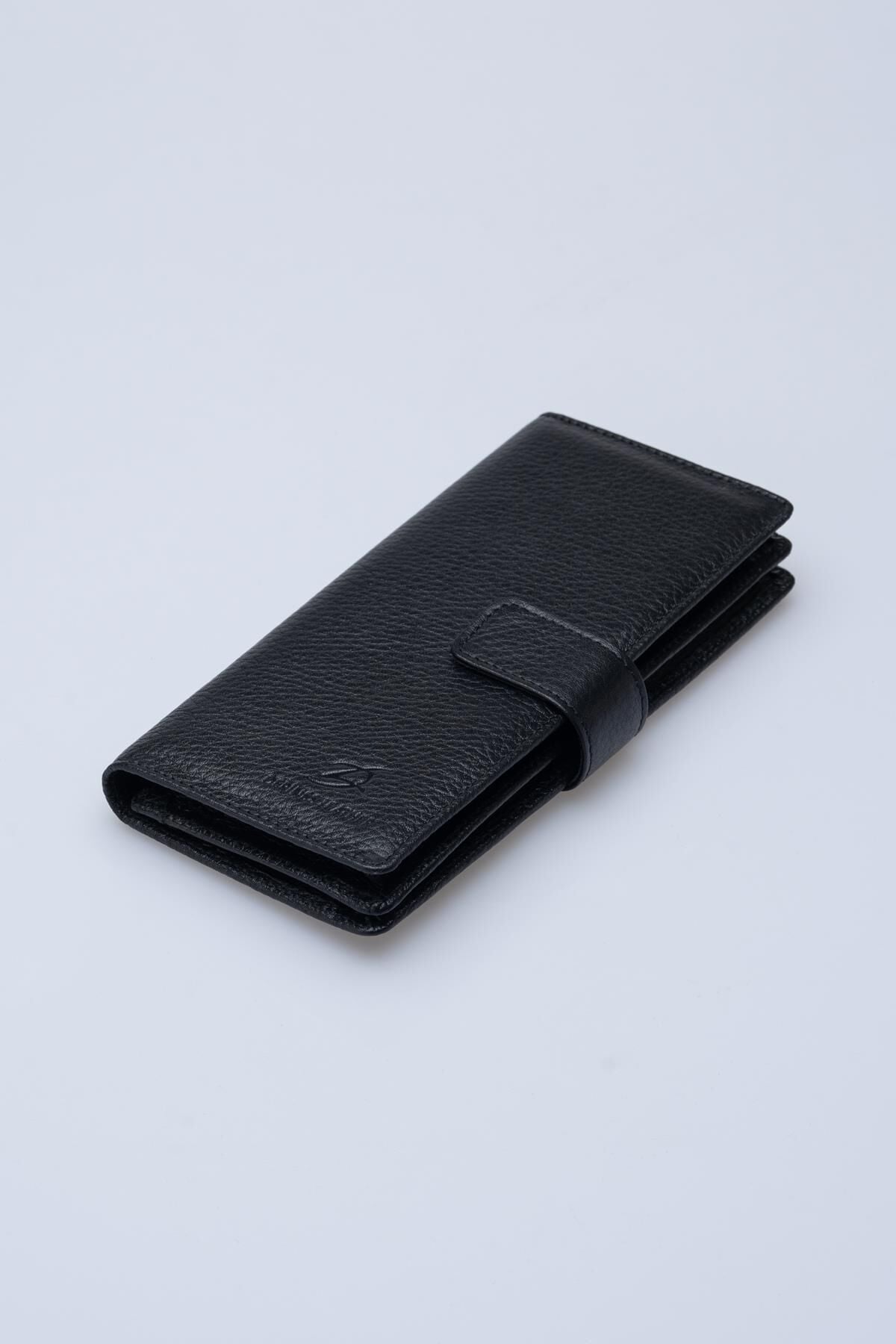 DERİNSS DRC7533 Hakiki Deri Patlı Siyah Cüzdan & Telefonluk