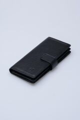 DERİNSS DRC7533 Hakiki Deri Patlı Siyah Cüzdan & Telefonluk