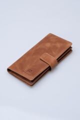 DERİNSS DRC7533 Hakiki Deri Patlı Taba Cüzdan & Telefonluk