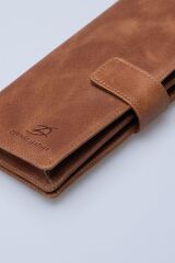 DERİNSS DRC7533 Hakiki Deri Patlı Taba Cüzdan & Telefonluk