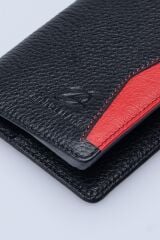 DERİNSS DRC7098 Hakiki Deri Erkek Siyah Mini Cüzdan & Kartlık