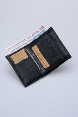 DERİNSS DRC7011 Hakiki Deri Erkek Siyah Cüzdan