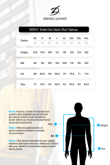 DERİNSS DER117 Hakiki Deri Erkek Siyah Mont