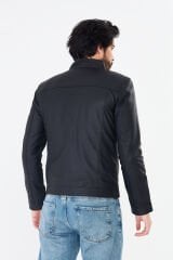 DERİNSS DER198 Hakiki Deri Erkek Tafta Mont