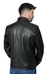 DERİNSS DER171 Hakiki Deri Erkek Siyah Mont