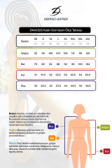DERİNSS DKA2325 Hakiki Deri Kadın Siyah Mont