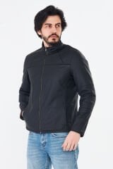 DERİNSS DER266 Hakiki Deri Erkek Çift Taraflı Tafta Mont