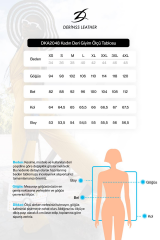 DERİNSS DKA2048 Hakiki Deri Kadın Siyah Mont