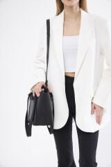 DERİNSS DKB645 Hakiki Deri Siyah Kadın El ve Omuz Çantası