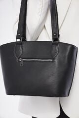 DERİNSS DKB645 Hakiki Deri Siyah Kadın El ve Omuz Çantası