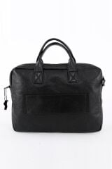 DERİNSS DUB3011 Hakiki Deri Siyah Laptop ve Evrak Çantası