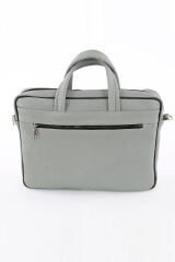 DERİNSS DUB3022 Hakiki Deri Gri Laptop ve Evrak Çantası