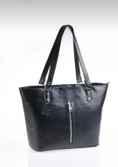 DERİNSS DKB579 Hakiki Deri Siyah Kadın El ve Omuz Çantası