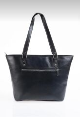 DERİNSS DKB579 Hakiki Deri Siyah Kadın El ve Omuz Çantası