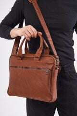 DERİNSS DUB3066 Hakiki Deri Taba Laptop ve Evrak Çantası