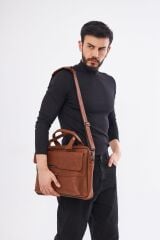 DERİNSS DUB3066 Hakiki Deri Taba Laptop ve Evrak Çantası