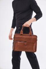 DERİNSS DUB3066 Hakiki Deri Taba Laptop ve Evrak Çantası