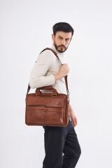 DERİNSS DUB3088 Hakiki Deri Taba Laptop ve Evrak Çantası