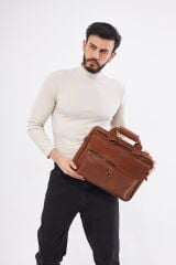 DERİNSS DUB3088 Hakiki Deri Taba Laptop ve Evrak Çantası