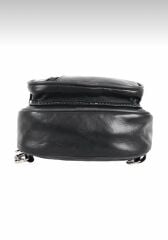 DERİNSS Hakiki Deri Siyah Erkek Çapraz Bel Çantası