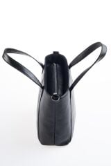 DERİNSS DKB563 Hakiki Deri Siyah Kadın El ve Omuz Çantası